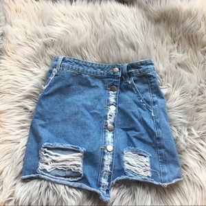 SOLD || Jean Skirt